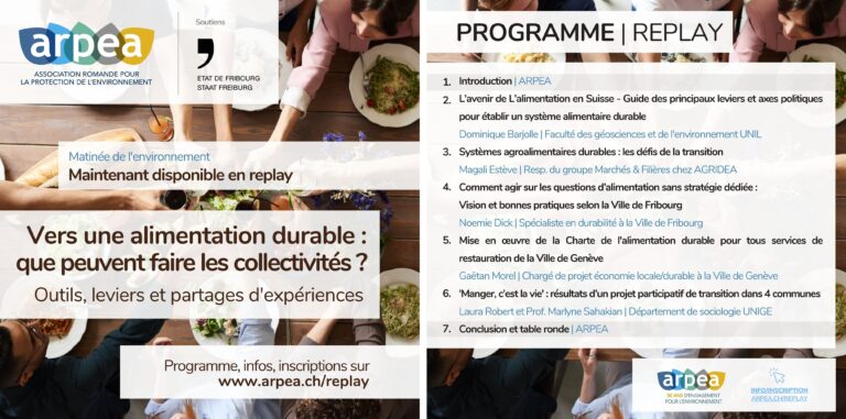 Vers une alimentation durable : que peuvent faire les collectivités?