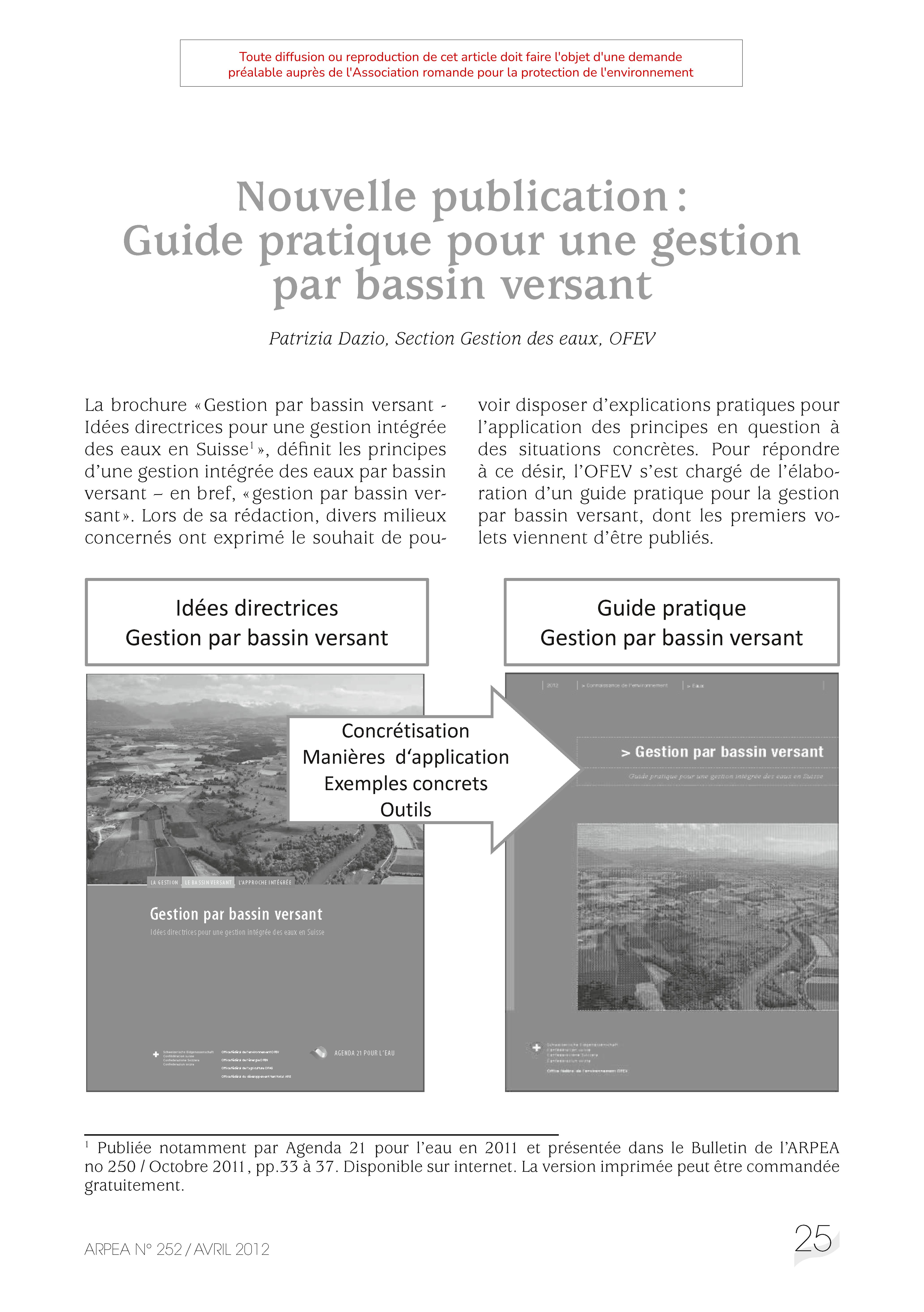 Nouvelle publication : Guide pratique pour une gestion par bassin versant