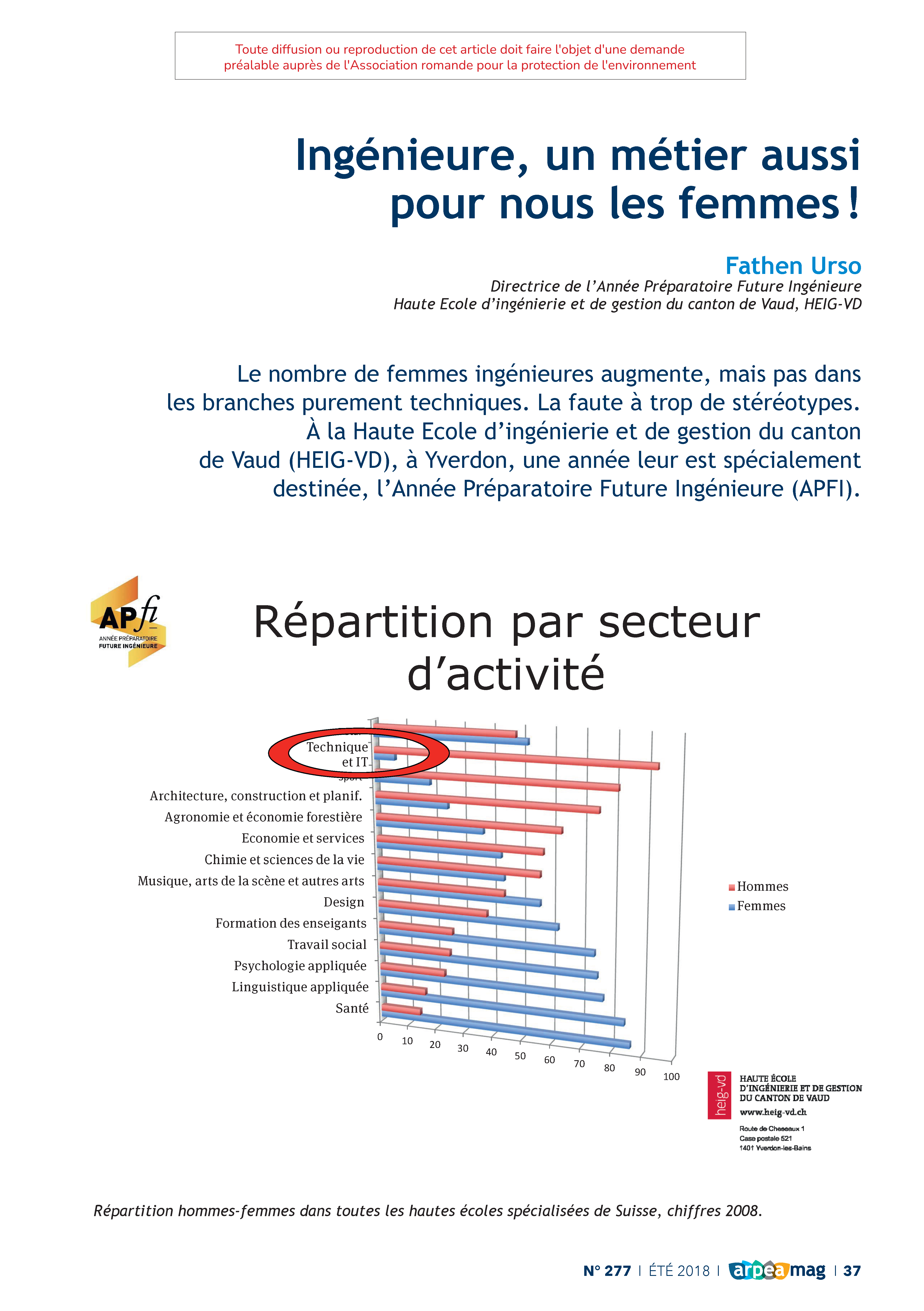 Ingénieure, un métier aussi pour nous les femmes !