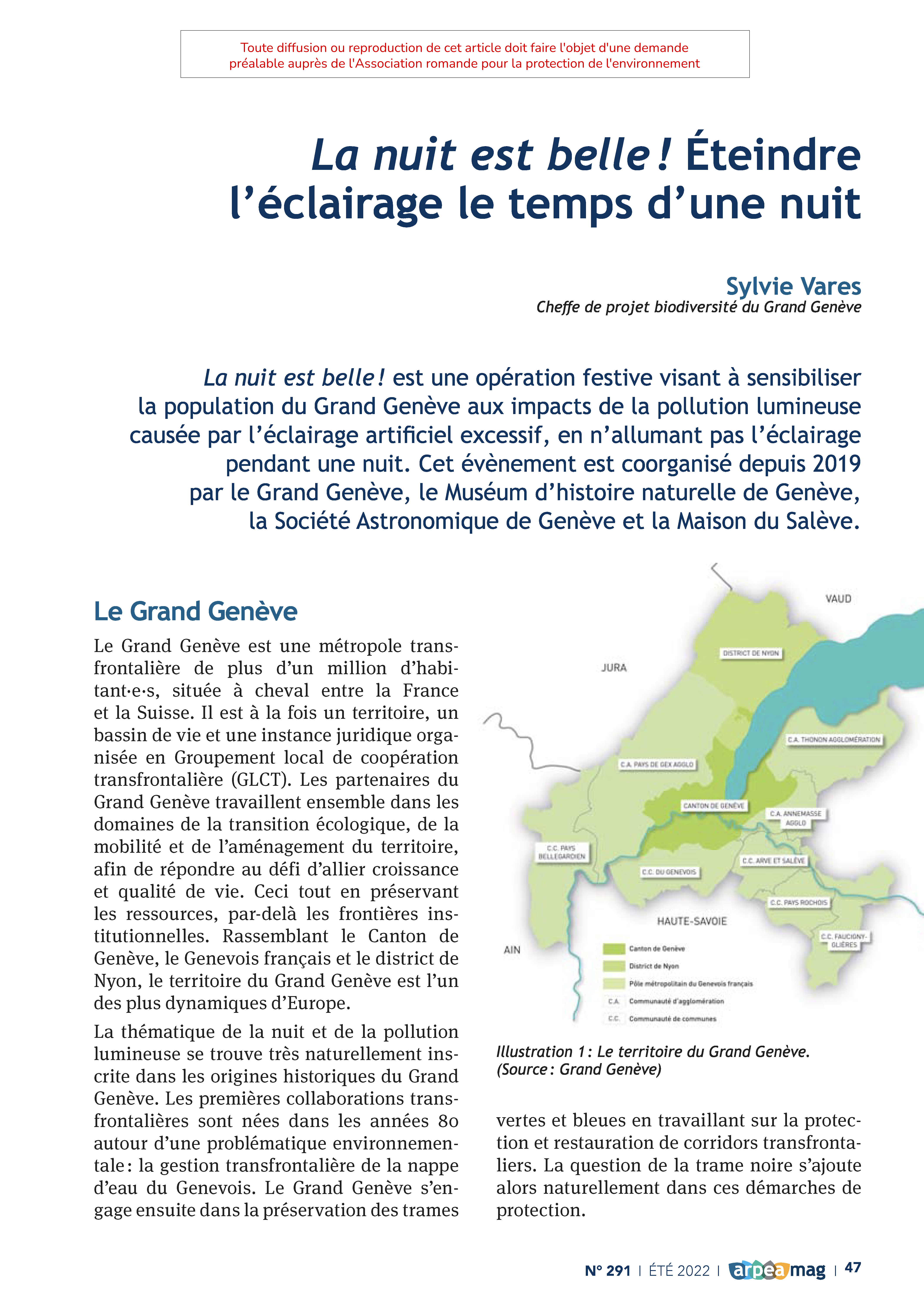 La nuit est belle ! Éteindre l’éclairage le temps d’une nuit