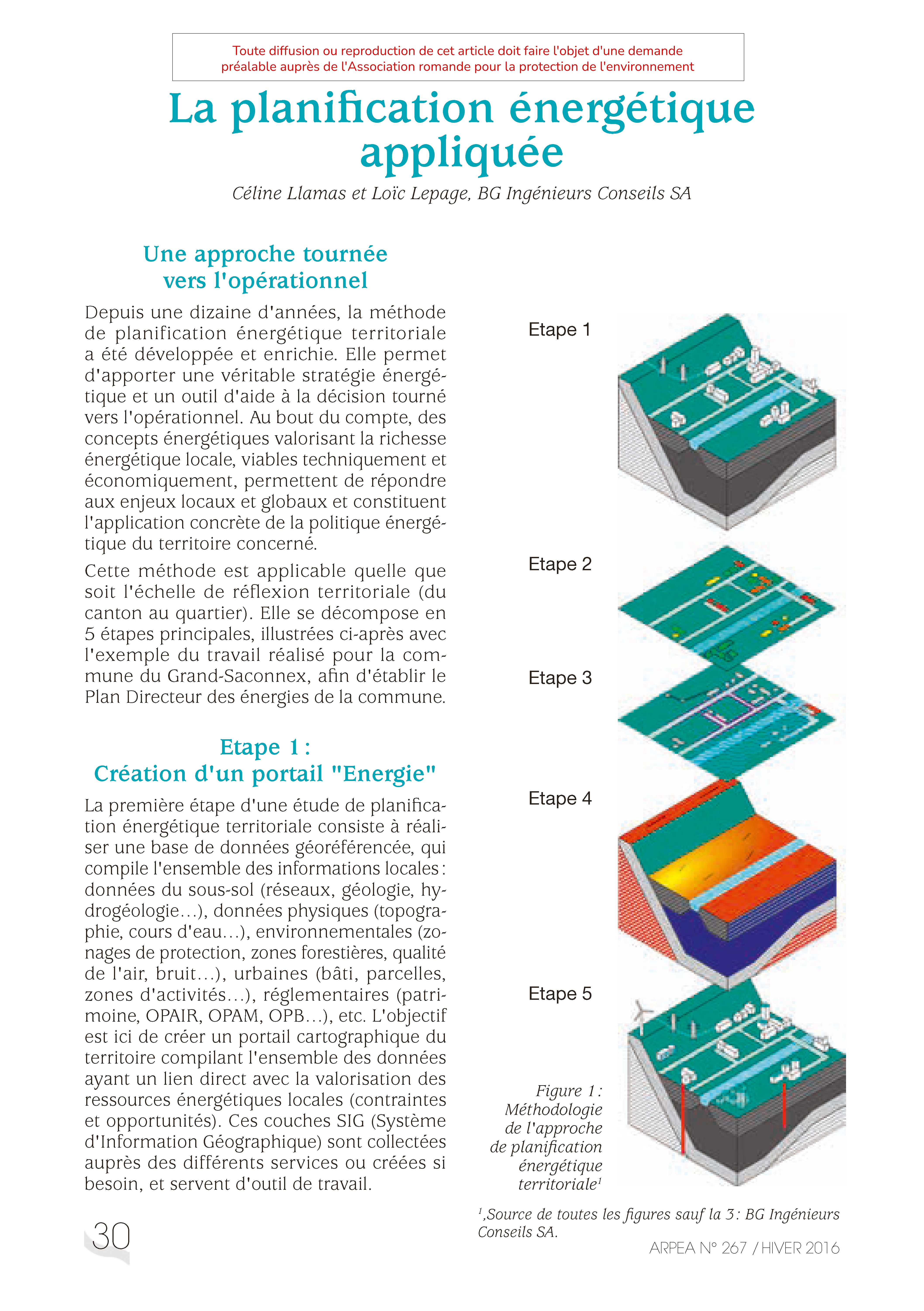 La planification énergétique appliquée