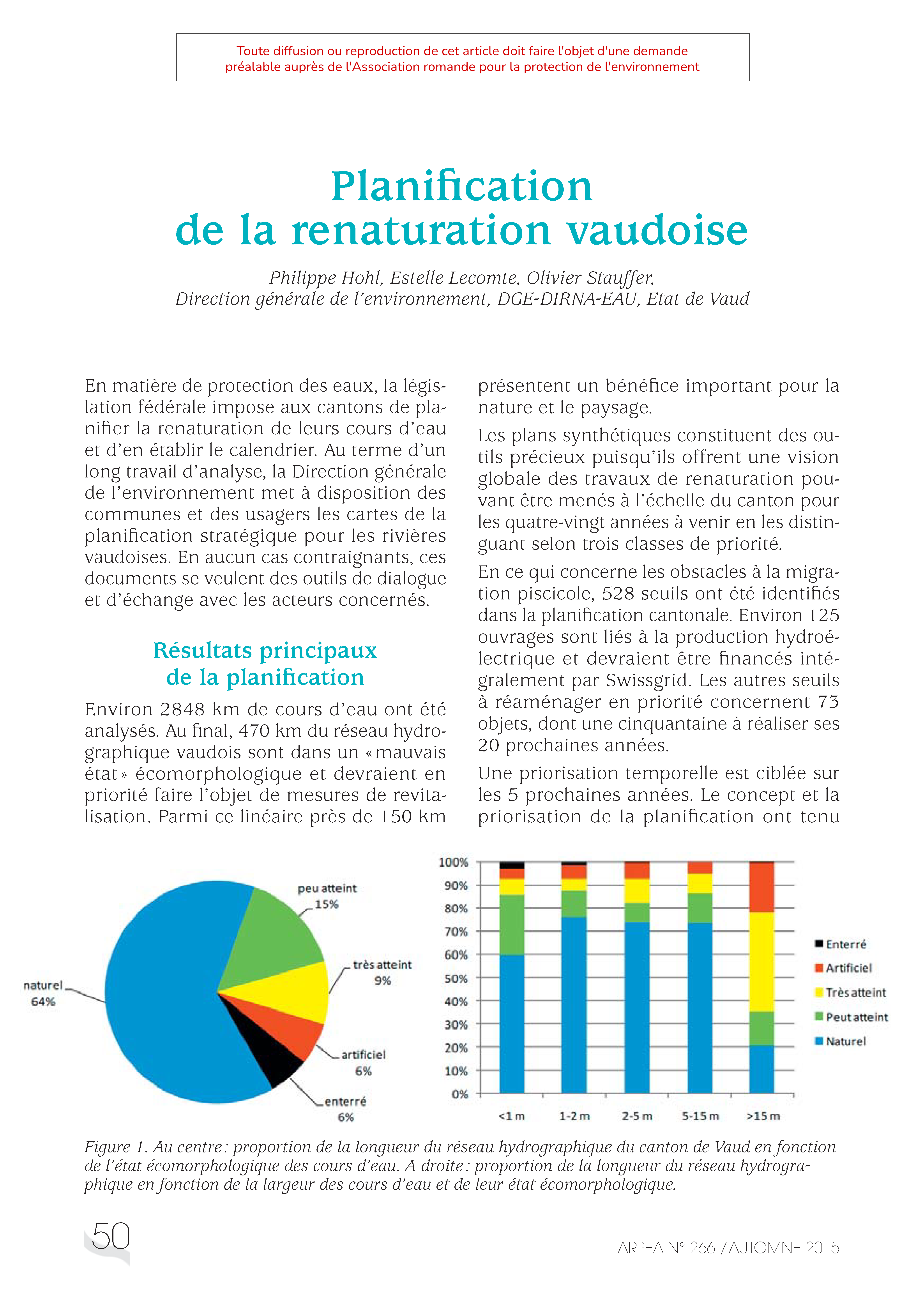 Planification de la renaturation vaudoise