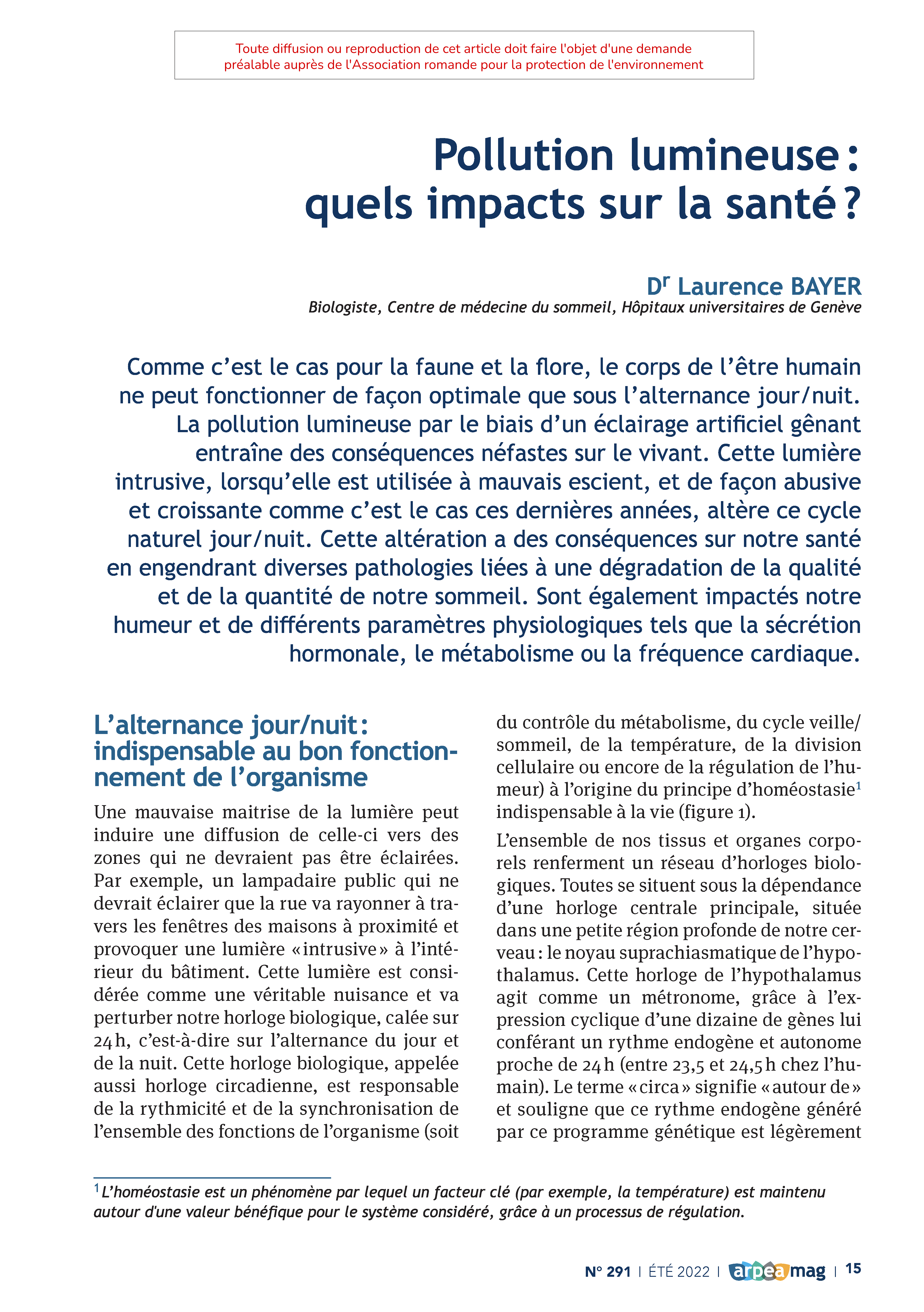 Pollution lumineuse : quels impacts sur la santé ?