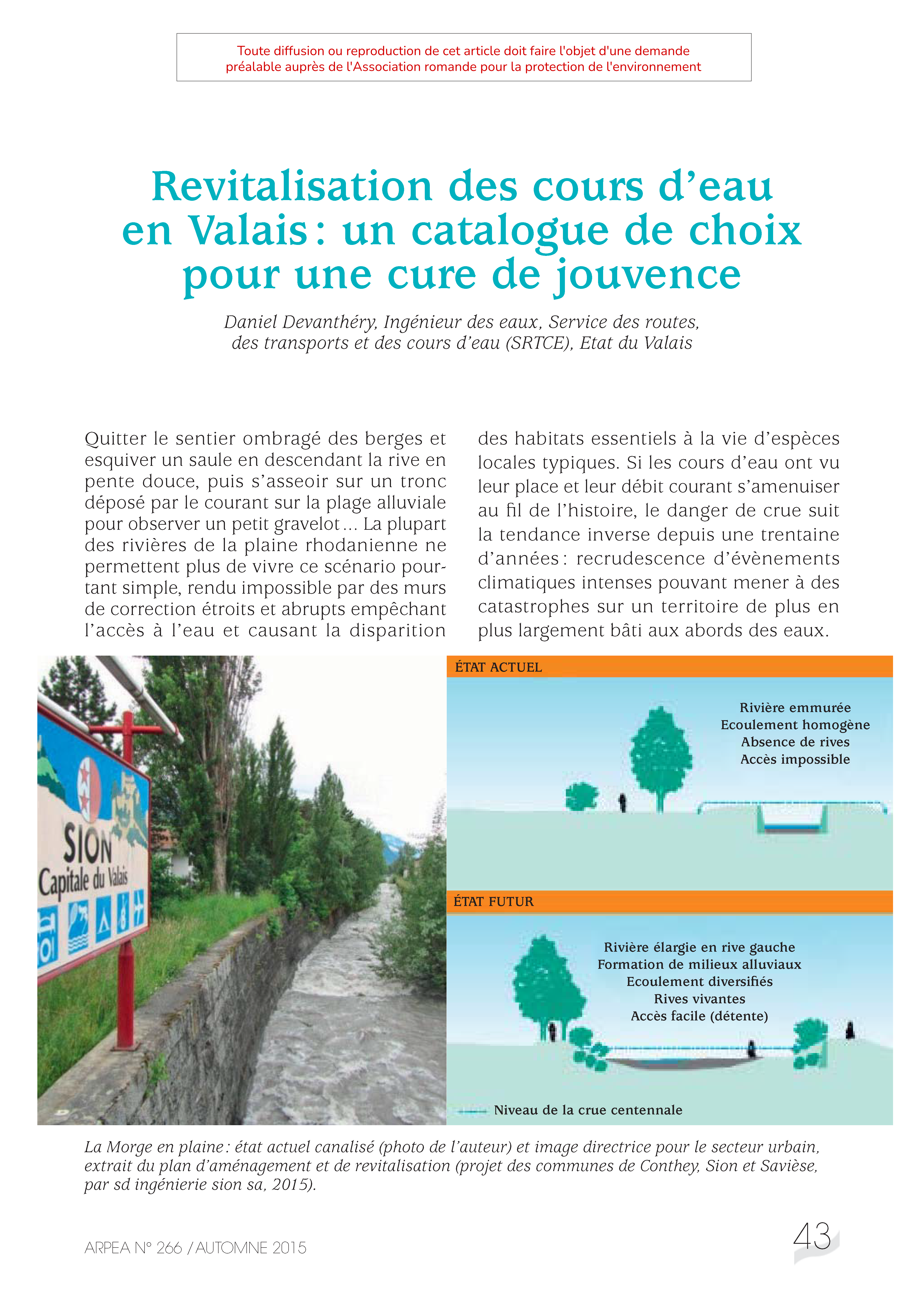 Revitalisation des cours d’eau en Valais : un catalogue de choix pour une cure de jouvence